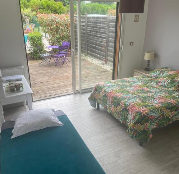 חדר סטנדרט נוף לבריכה, Les Abris Du Château