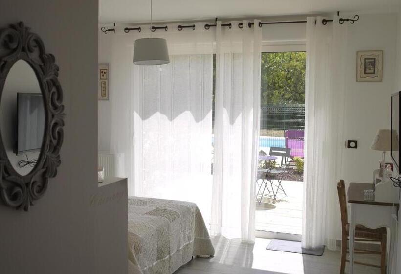 חדר סטנדרט נוף לבריכה, Les Abris Du Château