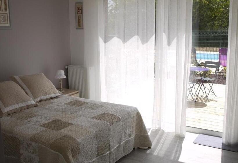 חדר סטנדרט נוף לבריכה, Les Abris Du Château