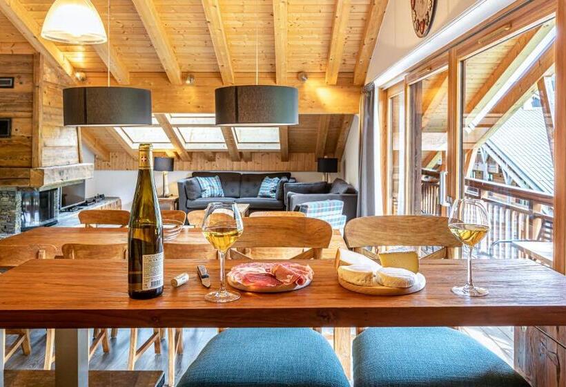 1침실 펜트하우스 아파트, Oasis Les Portes Du Soleil Mountain Resort