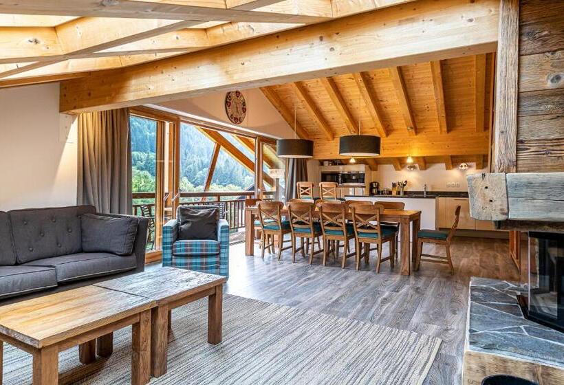 1침실 펜트하우스 아파트, Oasis Les Portes Du Soleil Mountain Resort