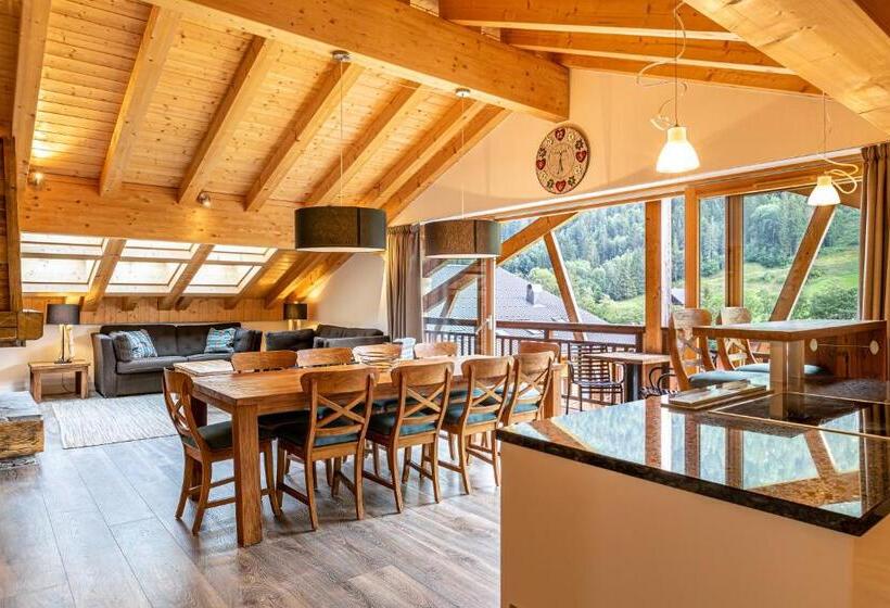 1침실 펜트하우스 아파트, Oasis Les Portes Du Soleil Mountain Resort