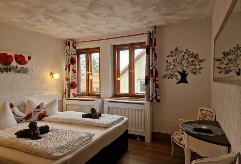 带大床的标准间, Pension Zum Alten Schulhaus