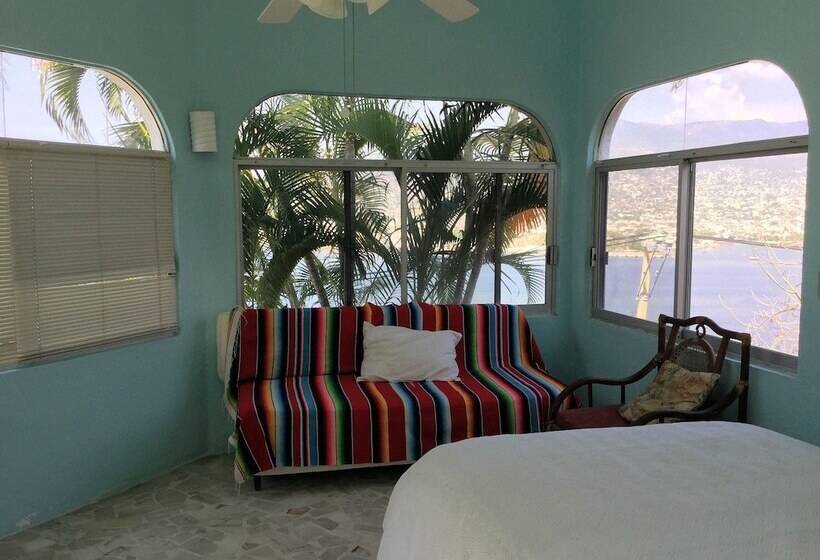 Quarto Individual Standard Cama de Casal, Casa Giovanna Acapulco