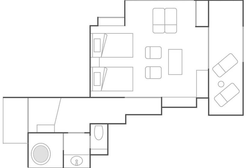 חדר סטנדרט עם טרסה, Kyousen