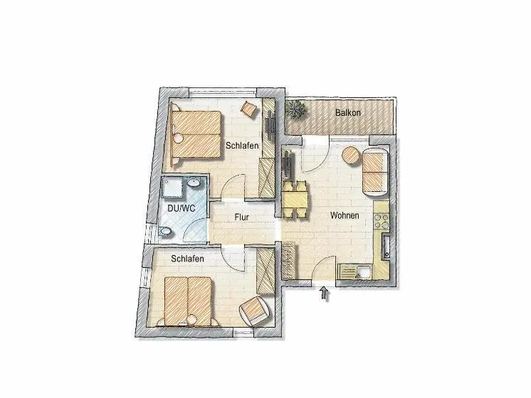 1 Bedroom Apartment Mountain View, Alp Chalet