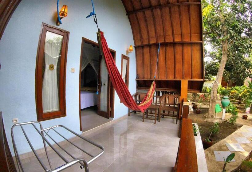 غرفة قياسية مزوَّدة بتراس, Ina Gili Guesthouse