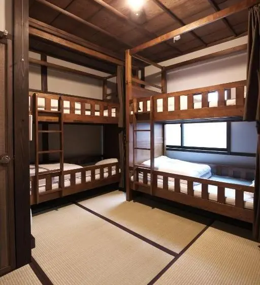Vuode Makuusalissa, Kanazawa Guest House East Mountain