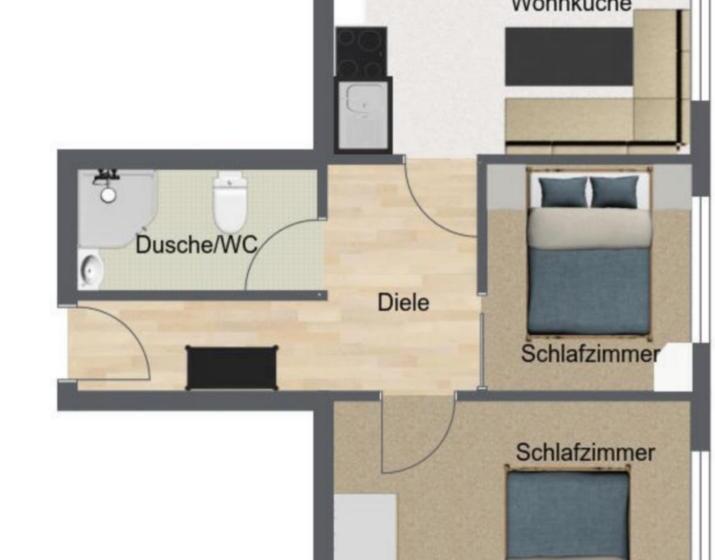 شقة غرفتين, Gasthof Zur Traube