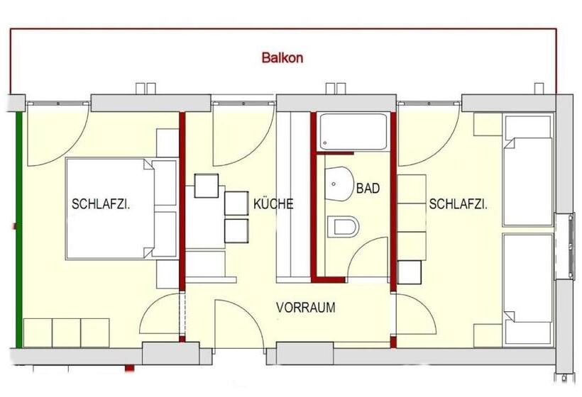 1 Bedroom Apartment Lake View, Pension Strauß