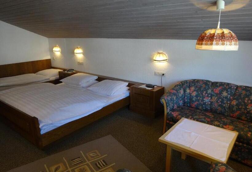 Трехместный Номер Стандарт с Балконом, Landhotel Eva