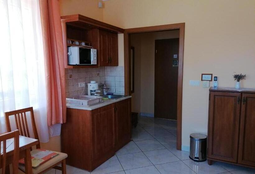 דירת חדר בקומת קרקע, Harmónia Panzió