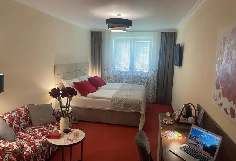 Deluxe-huone Puutarhanäkymä, Garni Expo
