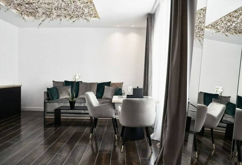 带海景的高级套房, Katikies Garden Santorini The Leading Hotels Of The World