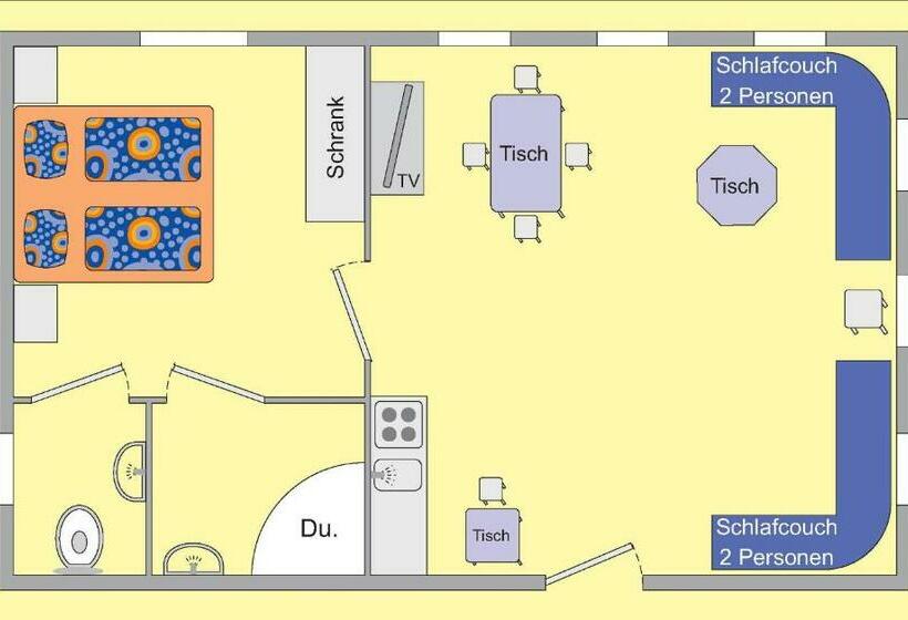 带1个卧室的高级公寓, Schusterhof